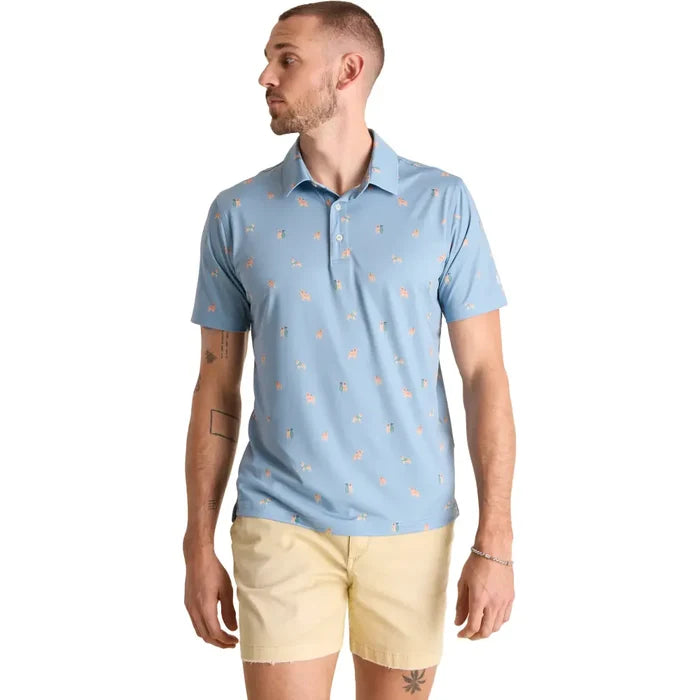Chubbies Men's Barkin' Up Wrong Tree Performance Polo