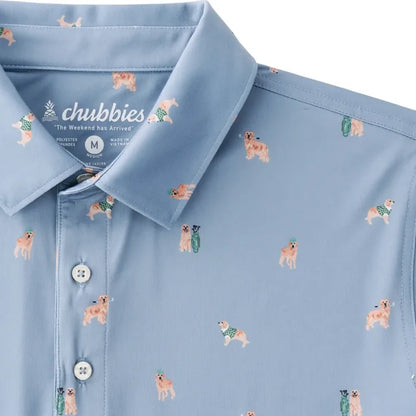 Chubbies Men's Barkin' Up Wrong Tree Performance Polo