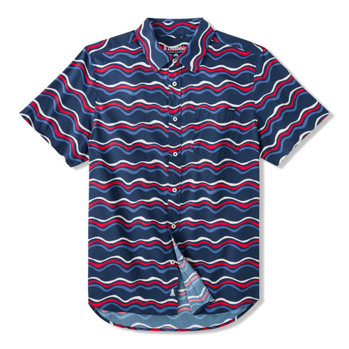 Chubbies Men's The Sea to Shining Button Up Short Sleeve (BreezeTec)