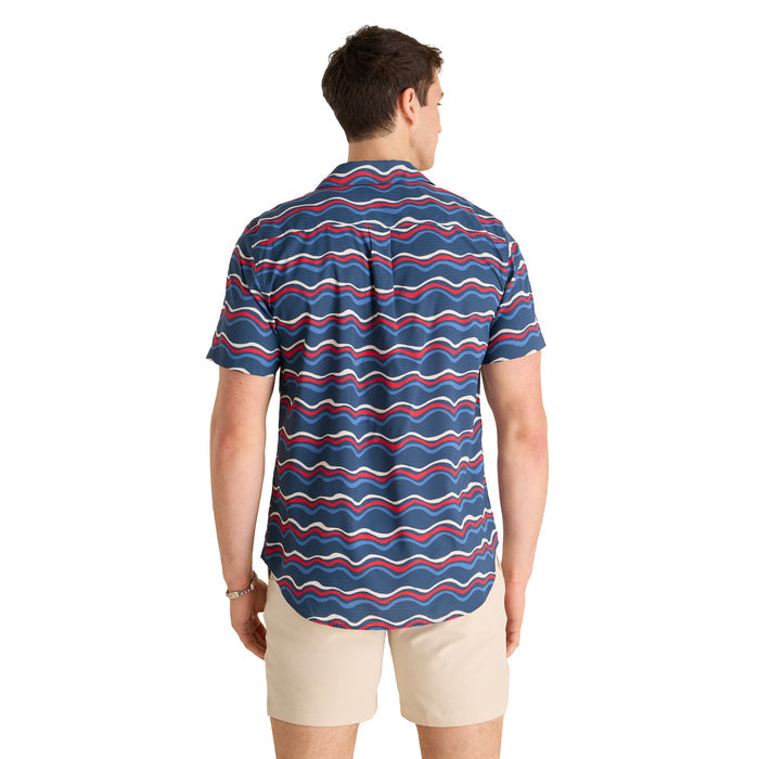 Chubbies Men's The Sea to Shining Button Up Short Sleeve (BreezeTec)