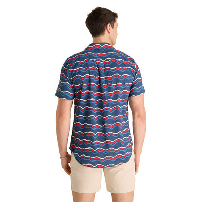 Chubbies Men's The Sea to Shining Button Up Short Sleeve (BreezeTec)