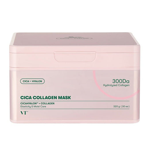 CICA COLLAGEN MASK (30EA) - Set 30 De Masti De Fata Pentru Hidratare, Fermitate Si Calmare - skinseen.ro