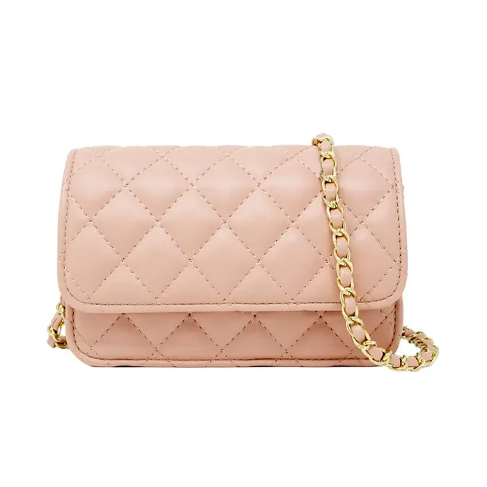 Classic Quilted Bag-Pink