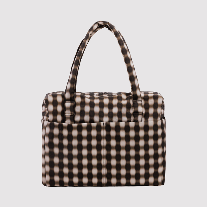 Blurred Gingham Brown
