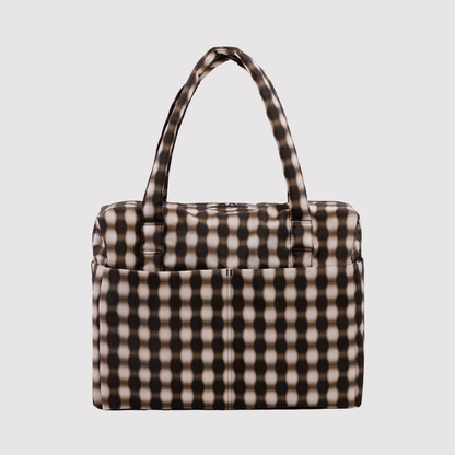 Blurred Gingham Brown