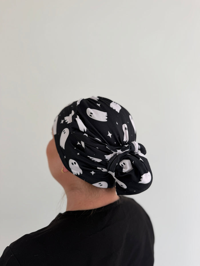 CloudCaps Scrub Cap | B&W Ghosts