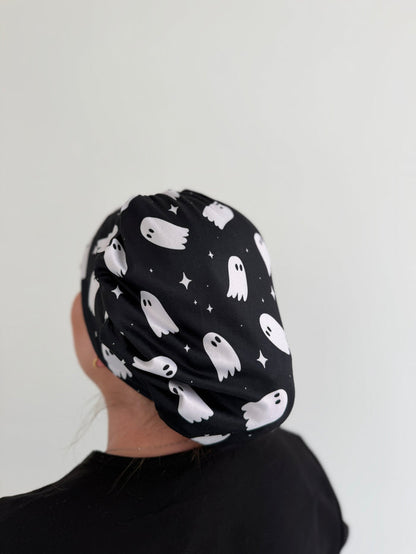 CloudCaps Scrub Cap | B&W Ghosts
