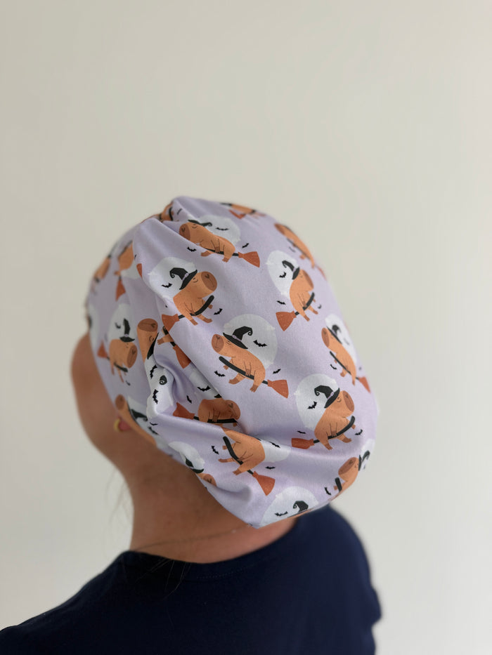 CloudCaps Scrub Cap | Capybara Witches