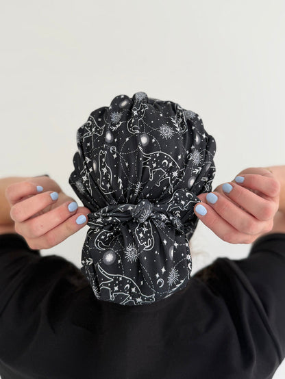 CloudCaps Scrub Cap | Celestial Cats