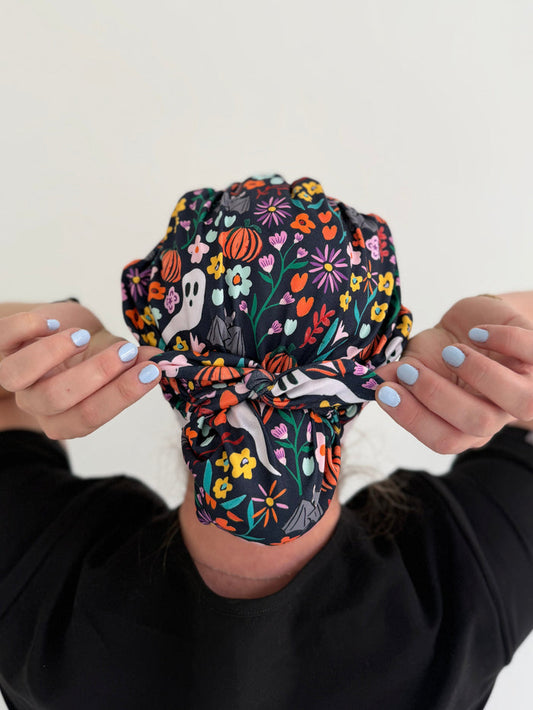 CloudCaps Scrub Cap | Ghost Garden