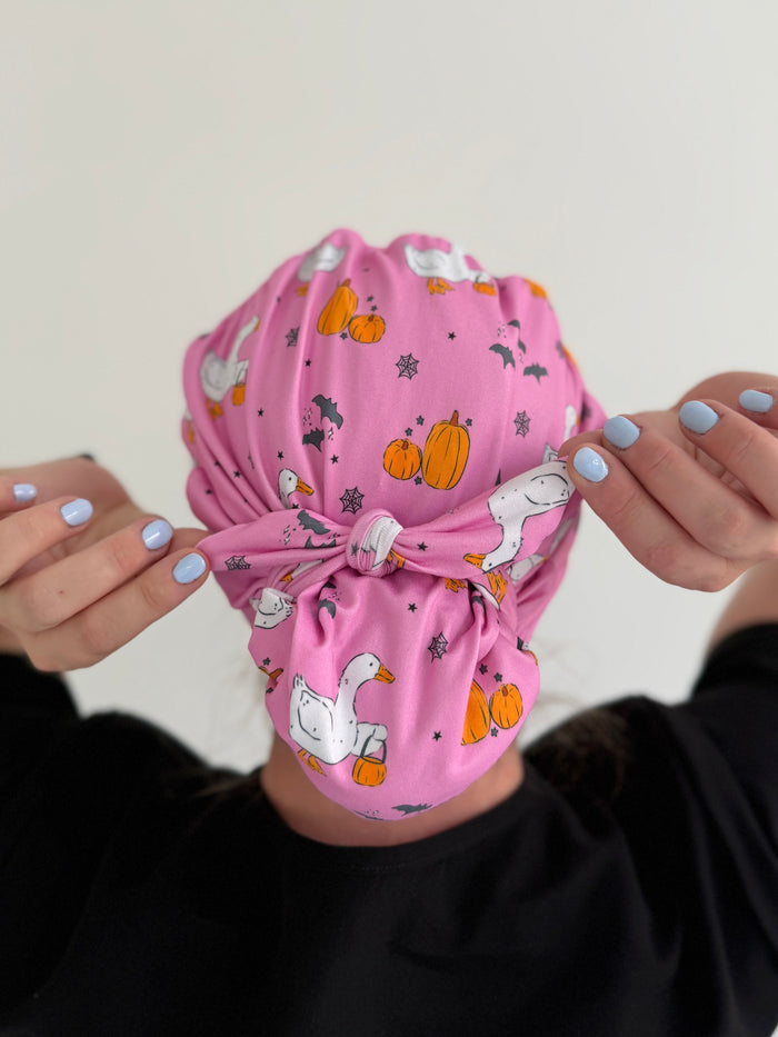 CloudCaps Scrub Cap | Halloween Goose