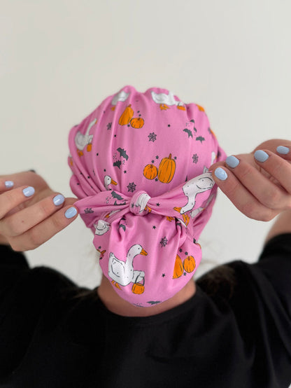 CloudCaps Scrub Cap | Halloween Goose