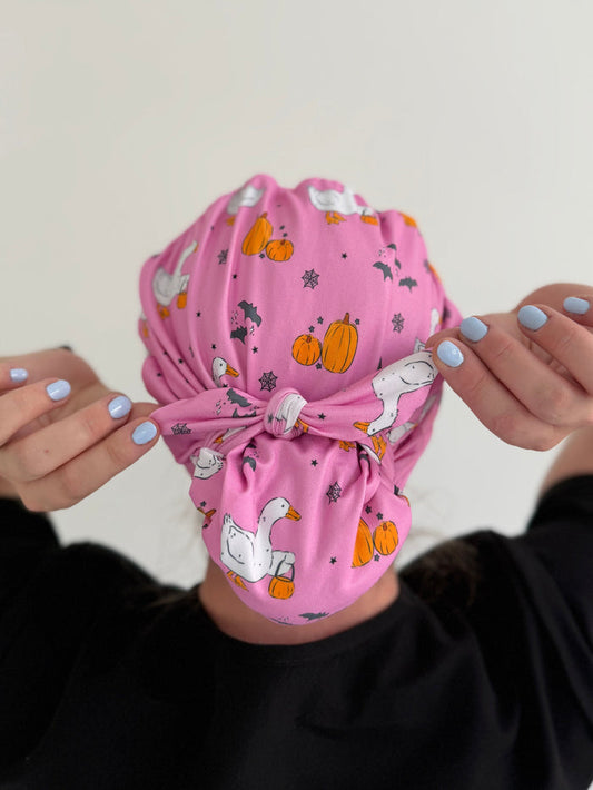 CloudCaps Scrub Cap | Halloween Goose