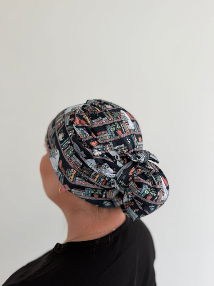 CloudCaps Scrub Cap | Haunted Library