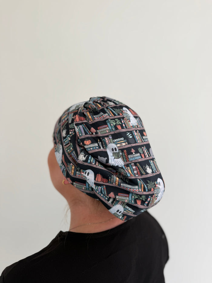 CloudCaps Scrub Cap | Haunted Library