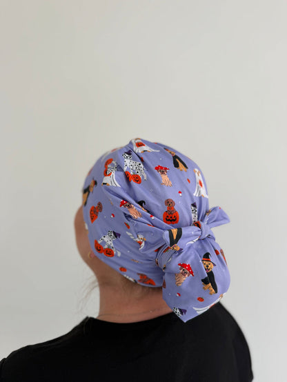 CloudCaps Scrub Cap | Trick or Treat Dogs
