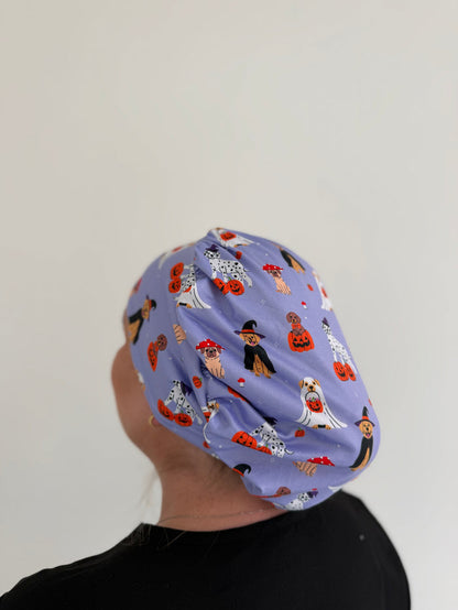 CloudCaps Scrub Cap | Trick or Treat Dogs