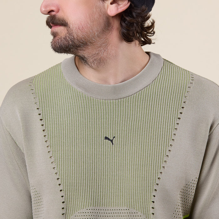 Puma - CLRT Knitted T-Shirt - Pebble Grey