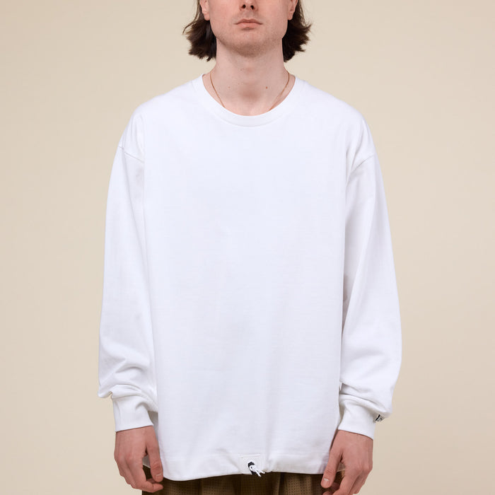 CMF Comfy Outdoor Garment - Heavy Cotton Simple "Slow Dry" L/S T-Shirt - White