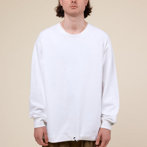CMF Comfy Outdoor Garment - Heavy Cotton Simple "Slow Dry" L/S T-Shirt - White