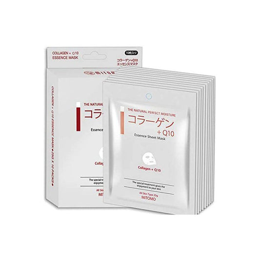 COLLAGEN + Q10 ELASTICITY - 5 buc - Set Masti De Fata Tip Servetel cu Colagen - skinseen.ro