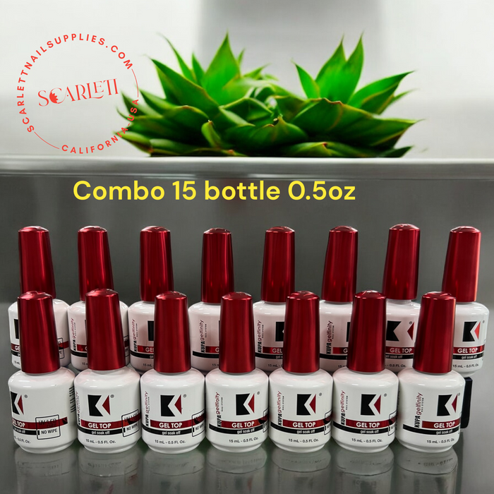 Combo 15 Bottles KUPA Gel Top Coat/ Base