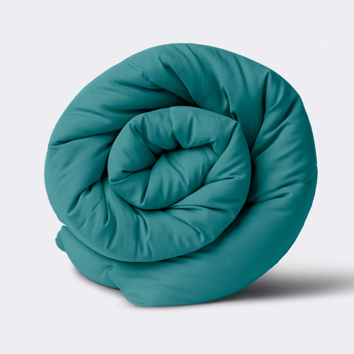 Comforter|Reversible|Microfiber|Comforter|Ocean|Blue|&|Ash|Grey