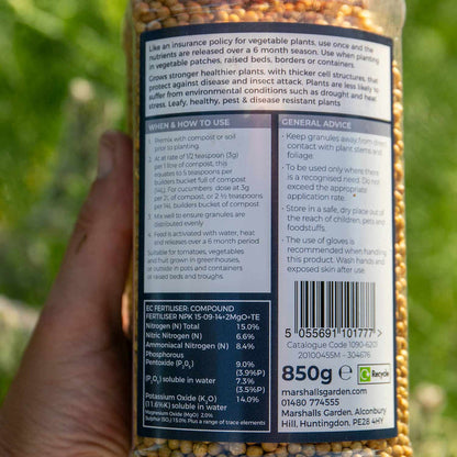 Concentrated Slow Release Vegetable Feed Granules