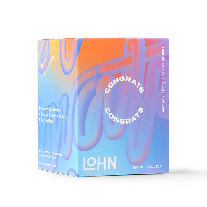Lohn-CONGRATS Candle - Grapefruit & Neroli-Home-LOHN_Congrats_7-5oz_Box-The Detox Market |