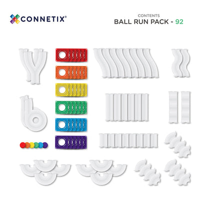 CONNETIX Rainbow Ball Run Pack 92 pc