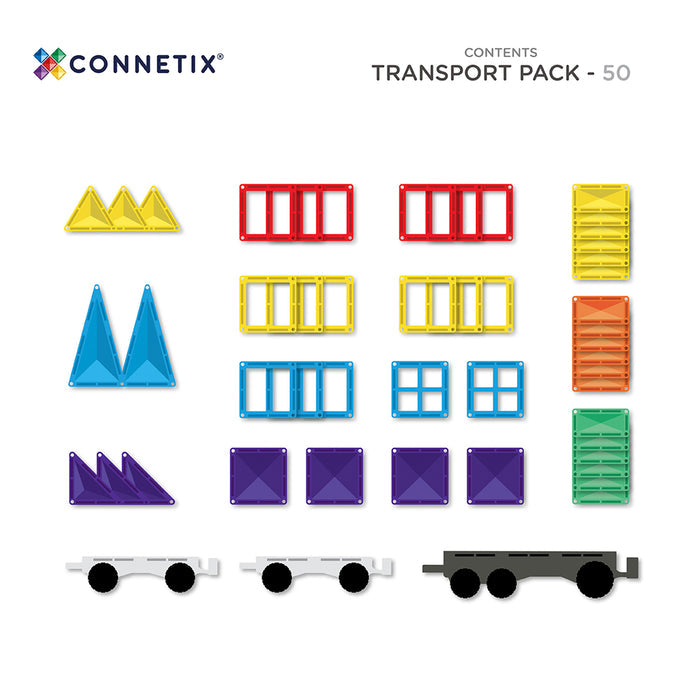 CONNETIX Rainbow Transport Pack 50 pc