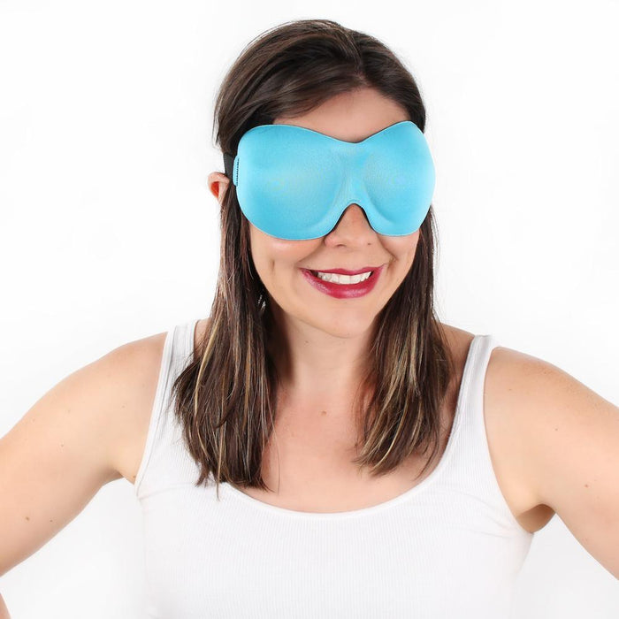 Contoured Sleep Mask - Aqua