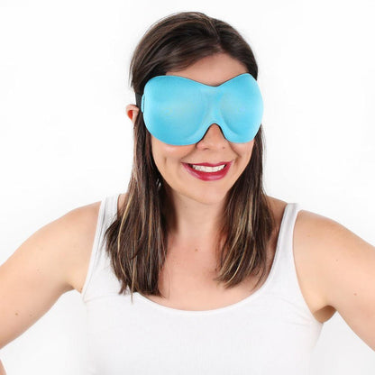Contoured Sleep Mask - Aqua