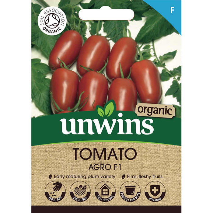 Cordon Tomato Seeds Organic 'Agro' F1