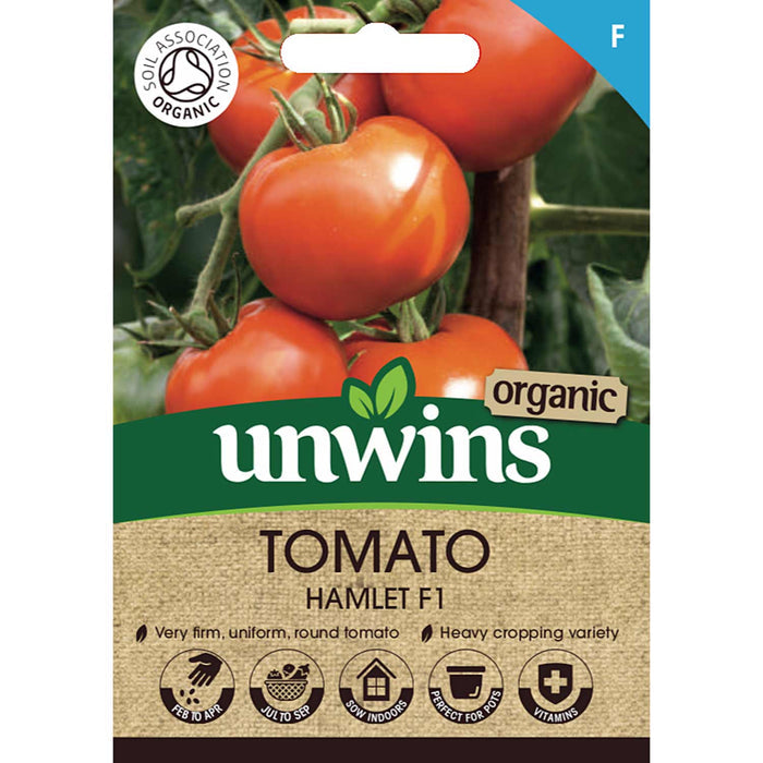 Cordon Tomato Seeds Organic 'Hamlet' F1