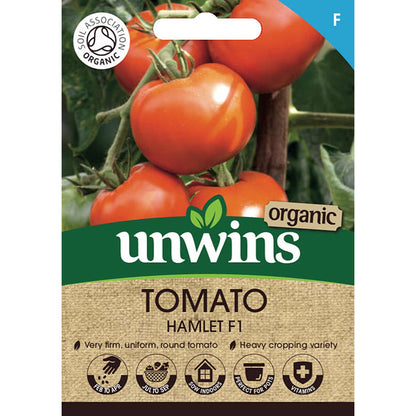 Cordon Tomato Seeds Organic 'Hamlet' F1