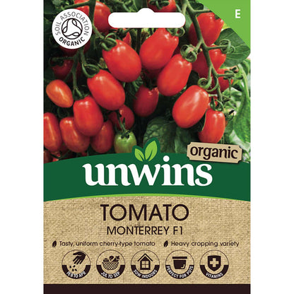 Cordon Tomato Seeds Organic 'Monterrey' F1