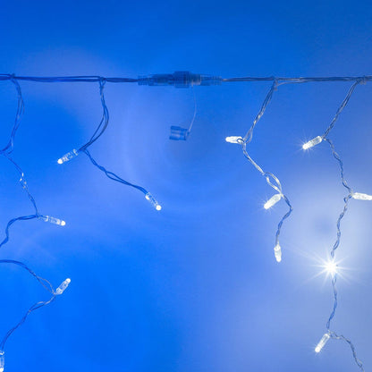 Core Connect 18m 576 White Connectable Icicle Lights Clear Cable