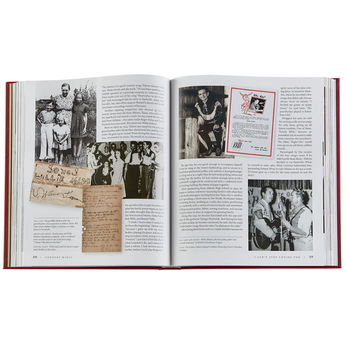 COUNTRY MUSIC LEATHER BOUND BOOK