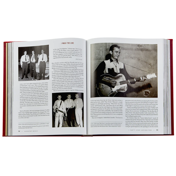 COUNTRY MUSIC LEATHER BOUND BOOK