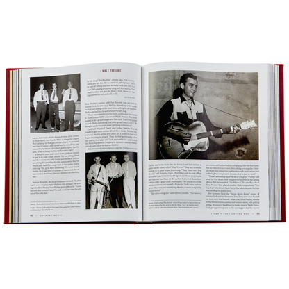 COUNTRY MUSIC LEATHER BOUND BOOK