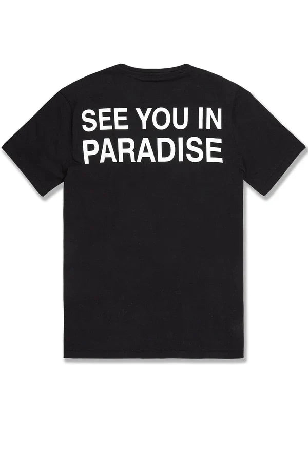 JORDAN CRAIG PARADISE T- SHIRT - 2565A- BLACK
