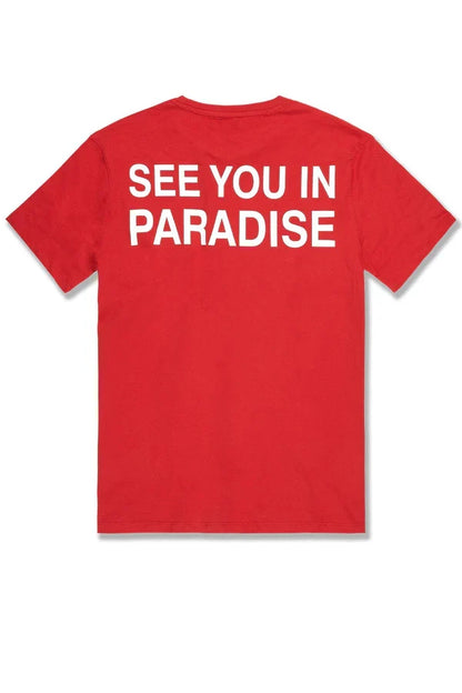 JORDAN CRAIG PARADISE T- SHIRT - RED