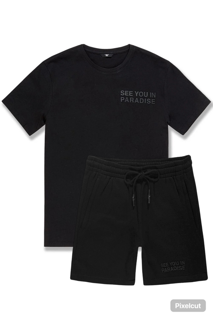 JORDAN CRAIG SHORT SET - BLACK