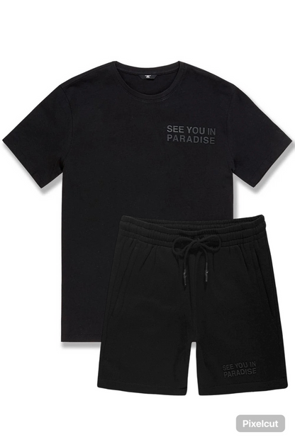 JORDAN CRAIG SHORT SET - BLACK