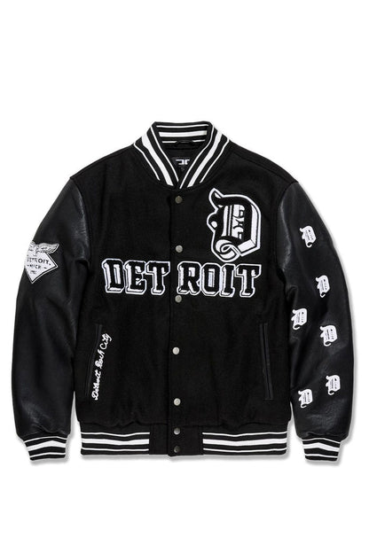 JORDAN CRAIG Varsity Jacket - 91653 - BLACK