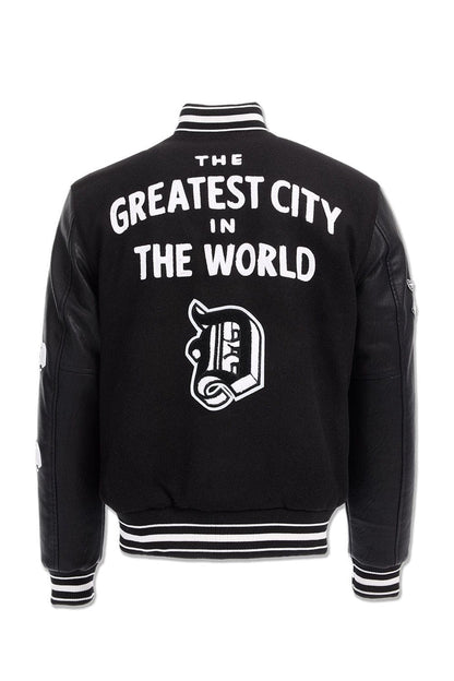 JORDAN CRAIG Varsity Jacket - 91653 - BLACK