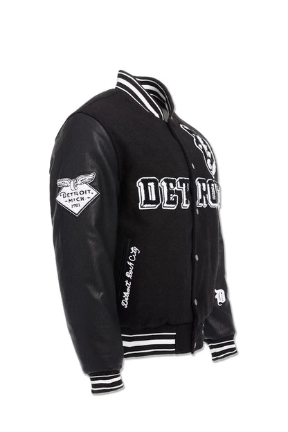 JORDAN CRAIG Varsity Jacket - 91653 - BLACK