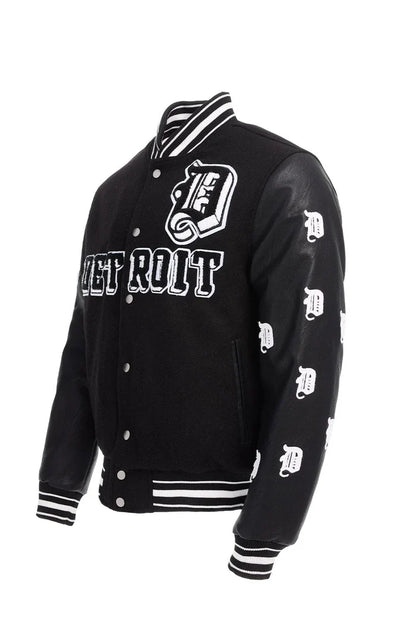 JORDAN CRAIG Varsity Jacket - 91653 - BLACK