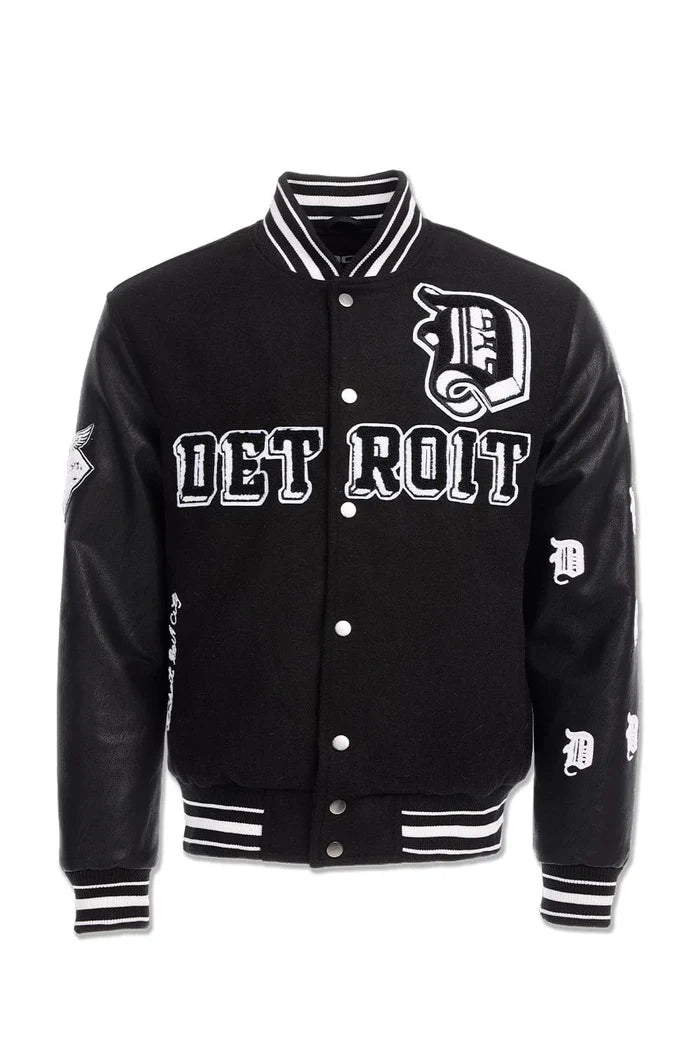 JORDAN CRAIG Varsity Jacket - 91653 - BLACK